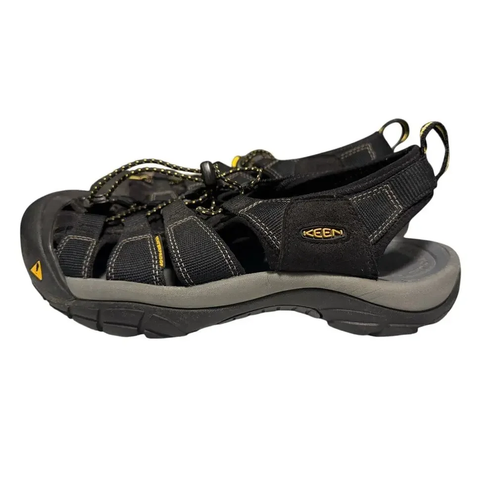 Keen Newport H2 Mens 9.5 Black Waterproof Hiking Sandals 1001907 Outdoor Shoes